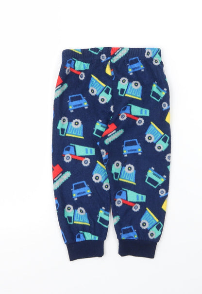 Primark Baby Blue Solid Polyester Chemise Pyjama Pants Size 12-18 Months