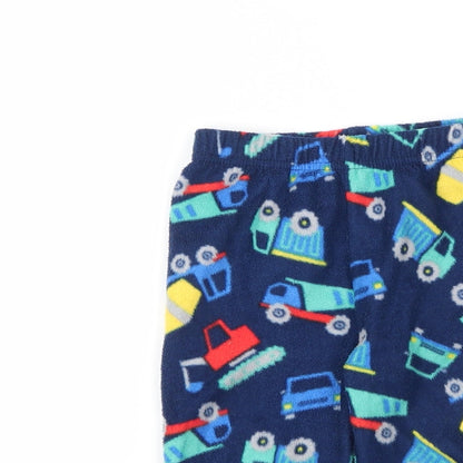 Primark Baby Blue Solid Polyester Chemise Pyjama Pants Size 12-18 Months