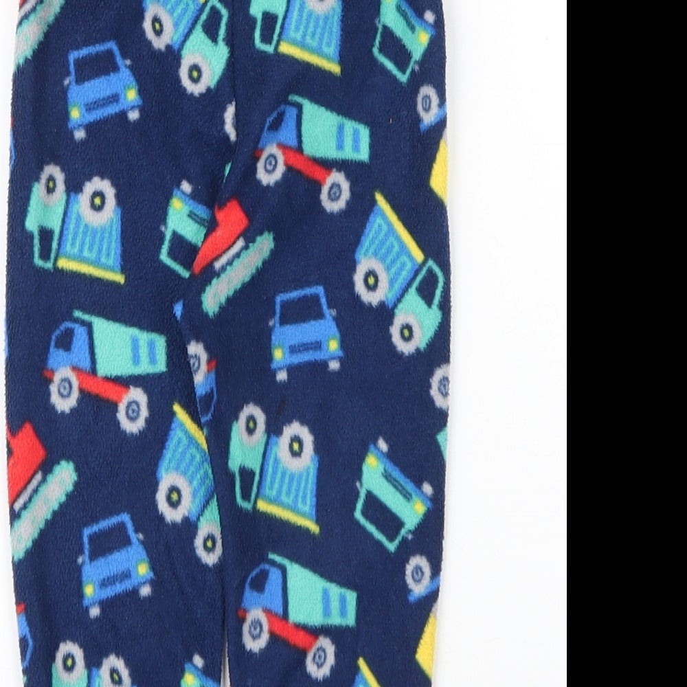 Primark Baby Blue Solid Polyester Chemise Pyjama Pants Size 12-18 Months