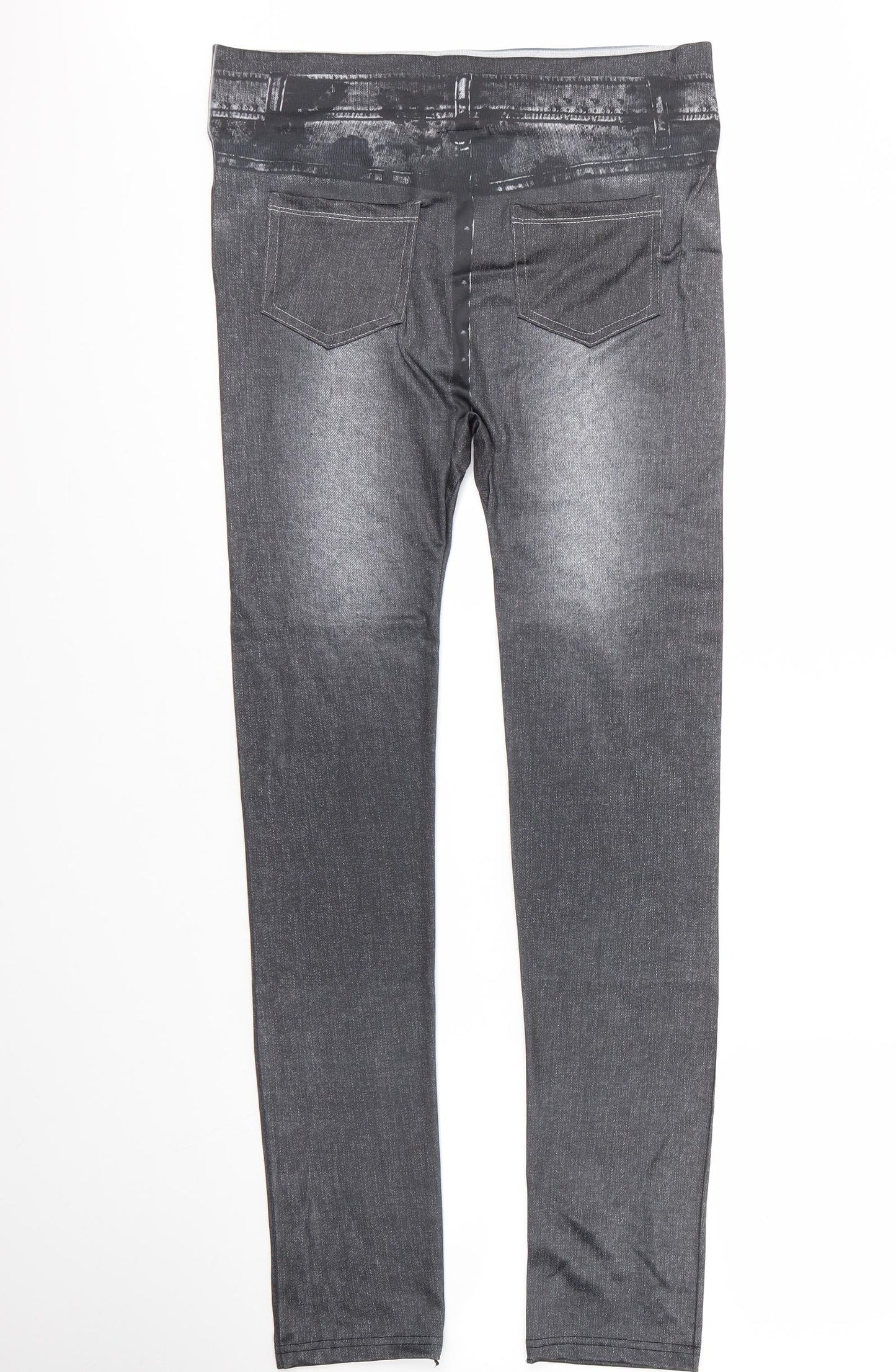 Jegging Womens Grey  Polyester Carrot Leggings Size 2XL L29 in