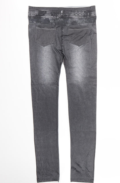 Jegging Womens Grey  Polyester Carrot Leggings Size 2XL L29 in