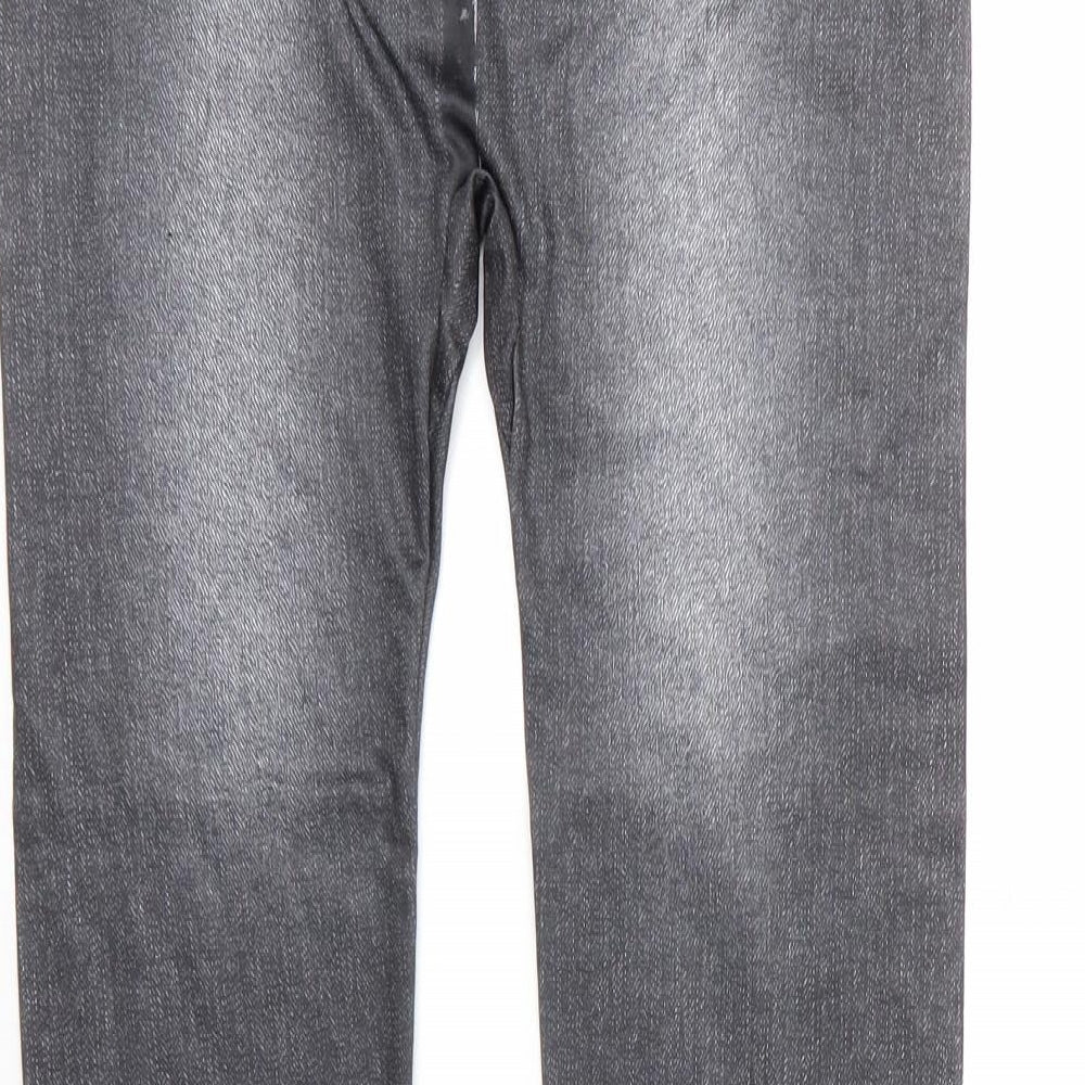 Jegging Womens Grey  Polyester Carrot Leggings Size 2XL L29 in