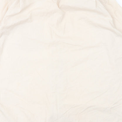 Primark Mens Beige  Cotton  Button-Up Size 17 Collared Button