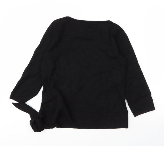 Womens UK Size M Platinum Black Pullover Jumper