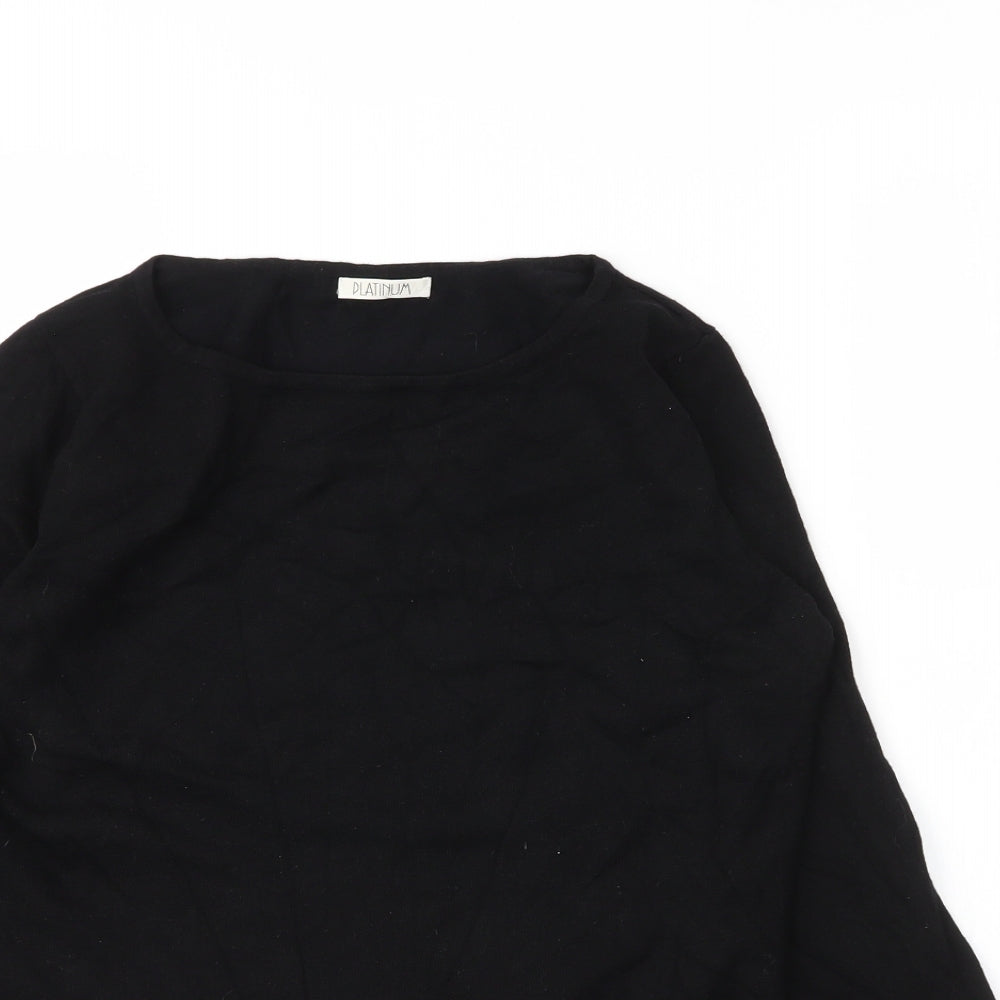 Womens UK Size M Platinum Black Pullover Jumper
