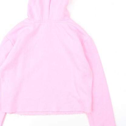 New Look Girls Pink  Cotton Pullover Hoodie Size 14 Years