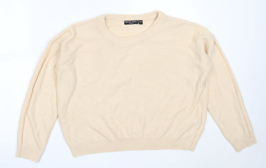 Womens UK Size L Brave Soul Beige Pullover Jumper