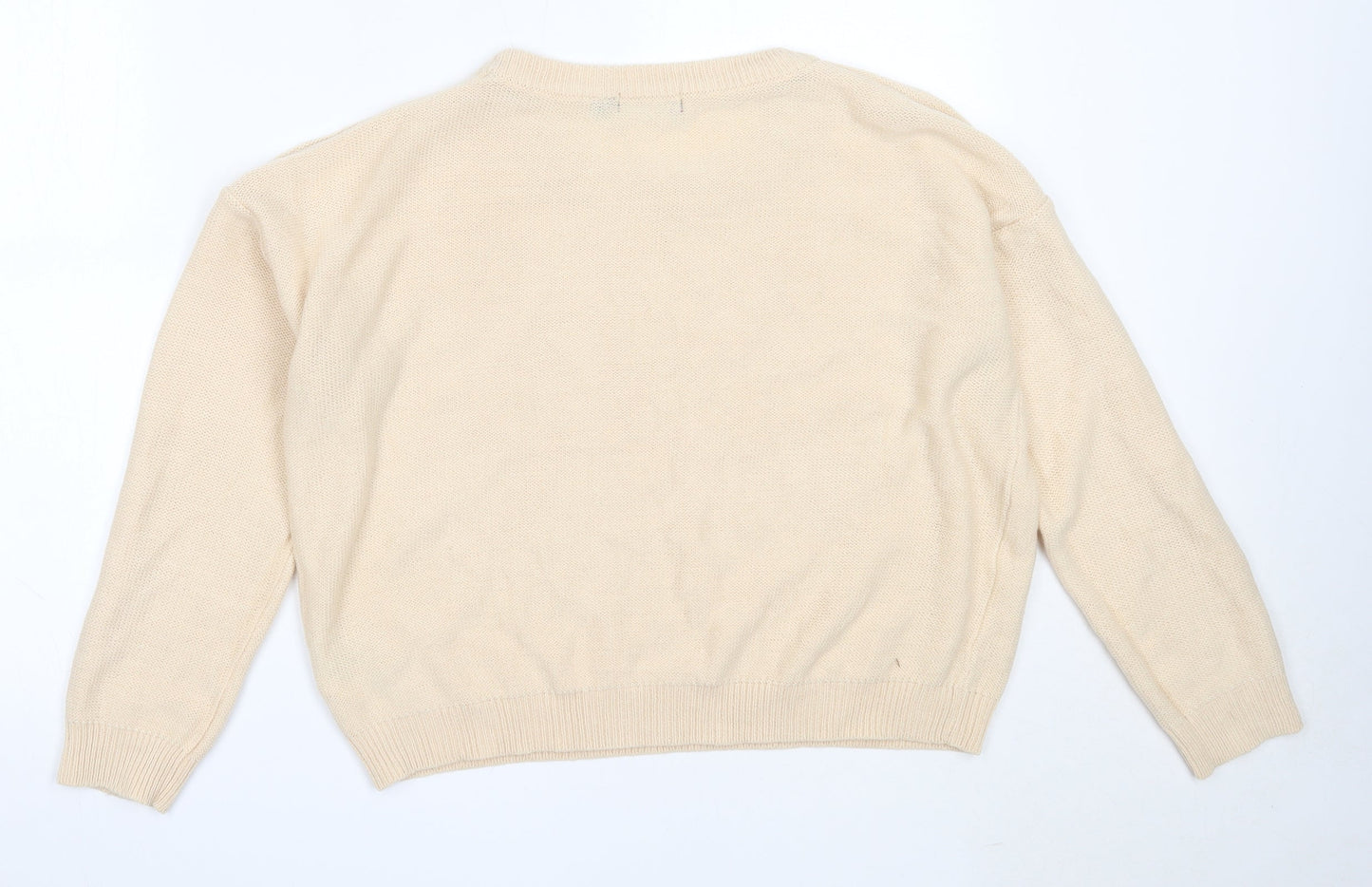 Womens UK Size L Brave Soul Beige Pullover Jumper
