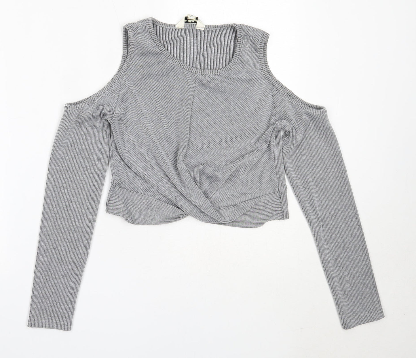 Womens UK Size 14 Miss Selfridge Grey Pullover Jumper