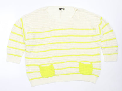 Womens UK Size XL Originals Ivory Pullover Jumper