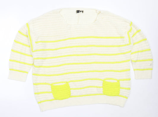 Womens UK Size XL Originals Ivory Pullover Jumper