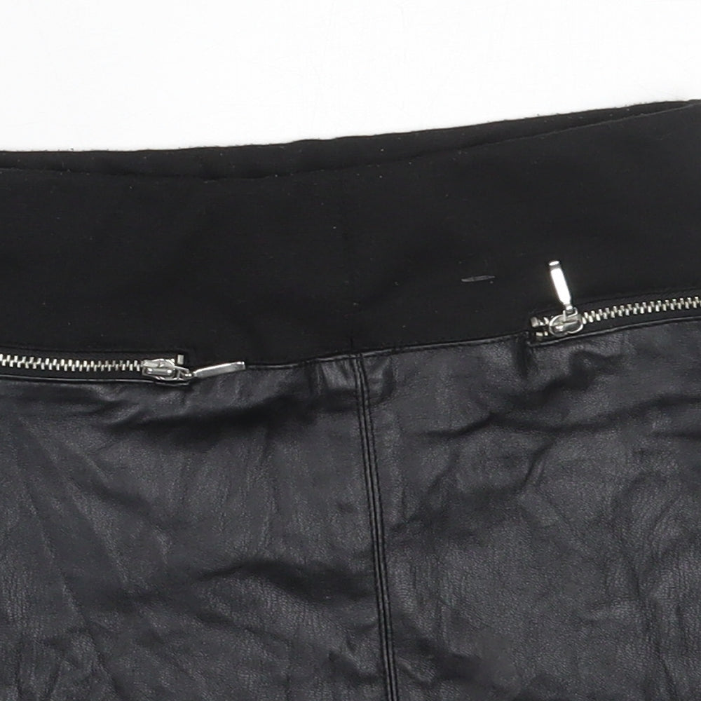 River Island Girls Black  Polyester Mini Skirt Size 6 Years  Regular
