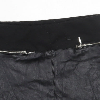 River Island Girls Black  Polyester Mini Skirt Size 6 Years  Regular