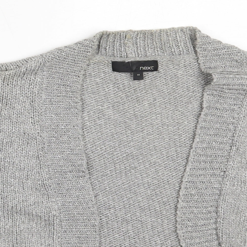 Womens UK Size 14 NEXT Grey Cardigan Jumper