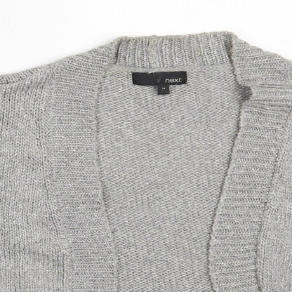 Womens UK Size 14 NEXT Grey Cardigan Jumper