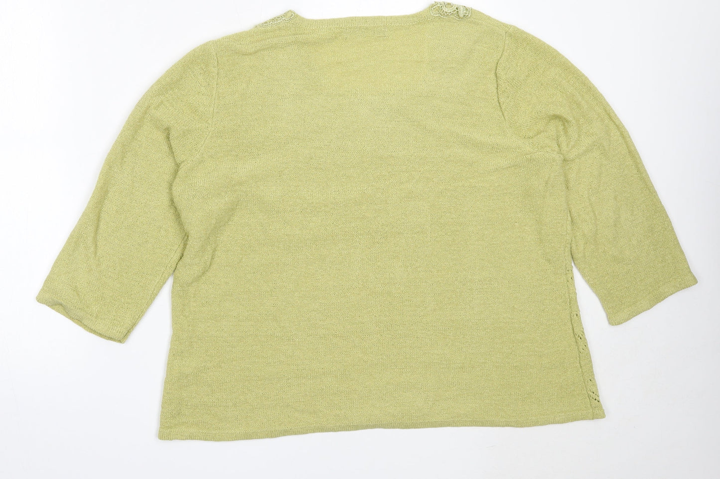 Womens UK Size L Bonmarché Green Pullover Jumper