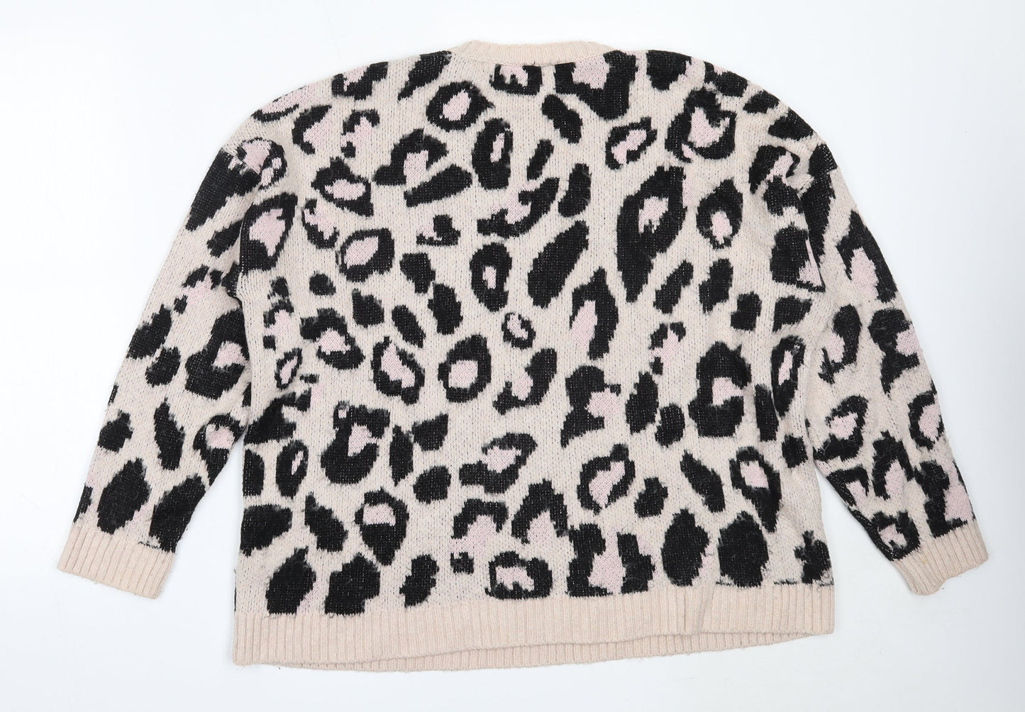 Womens UK Size M New Look Pink Pullover Jumper