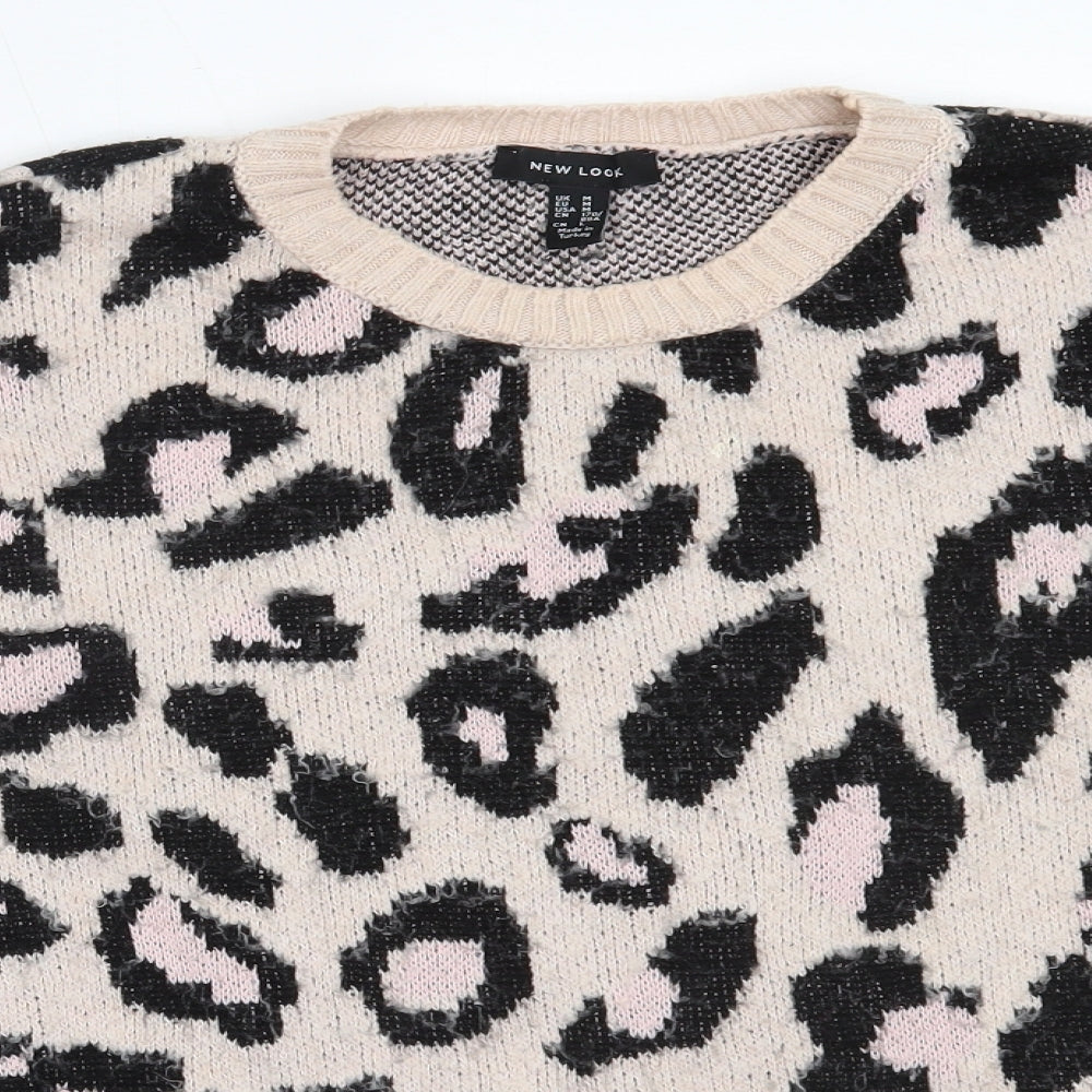 Womens UK Size M New Look Pink Pullover Jumper
