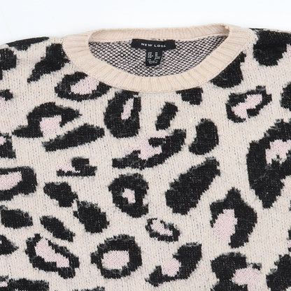 Womens UK Size M New Look Pink Pullover Jumper