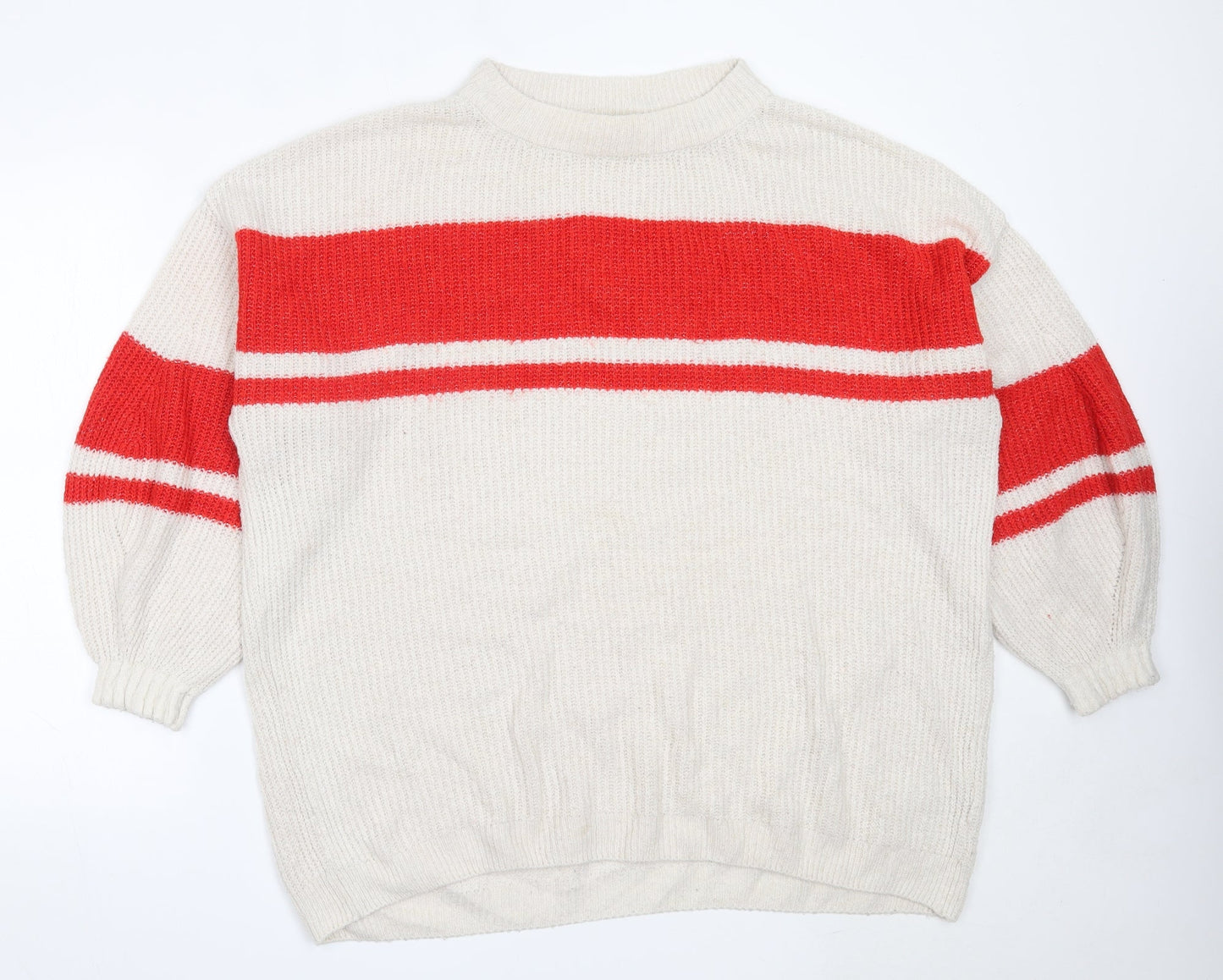 Womens UK Size M H&M Ivory Pullover Jumper