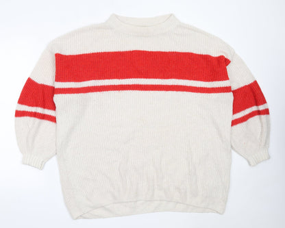 Womens UK Size M H&M Ivory Pullover Jumper