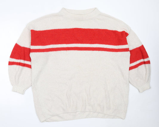 Womens UK Size M H&M Ivory Pullover Jumper