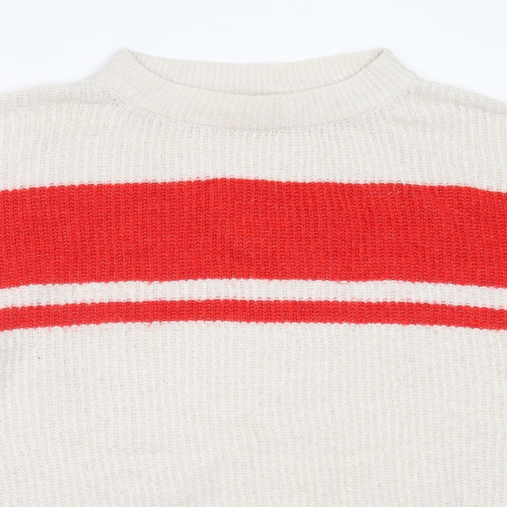 Womens UK Size M H&M Ivory Pullover Jumper