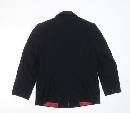 Warp & Weft Womens Black   Jacket  Size 14  Zip