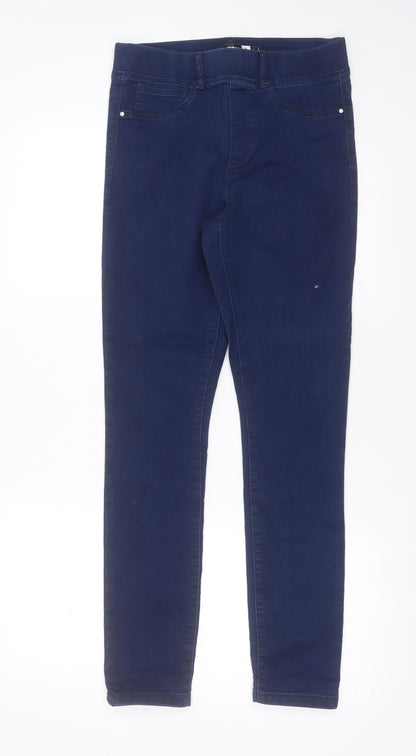 PEP&Co Womens Blue  Cotton Jegging Jeans Size 8 L30 in Extra-Slim
