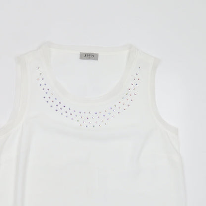Womens UK Size 10 Soon White Basic Blouse