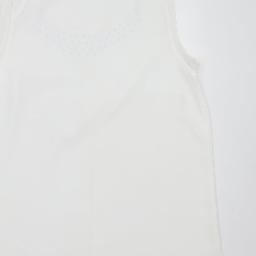 Womens UK Size 10 Soon White Basic Blouse