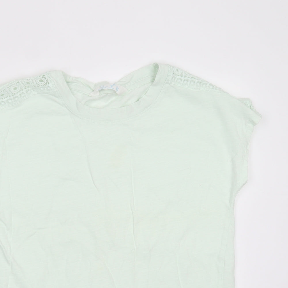Primark Womens Green  Cotton Basic T-Shirt Size XS Round Neck