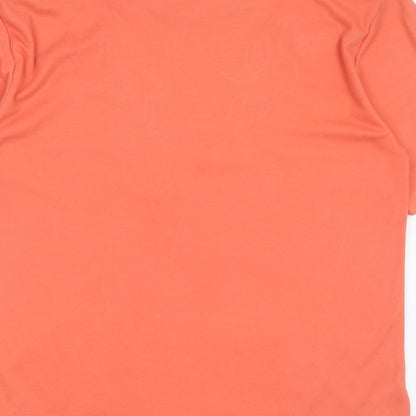 Womens UK Size L Poppy Orange Basic T-Shirt