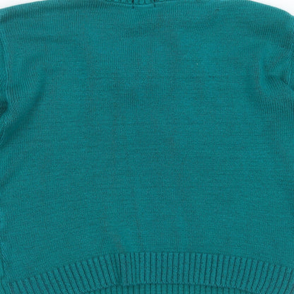 Womens UK Size S Fashion Alert Green Pullover Jumper