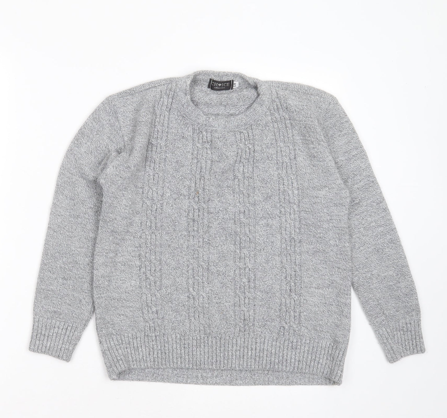Womens UK Size S Choice Collection Grey Pullover Jumper