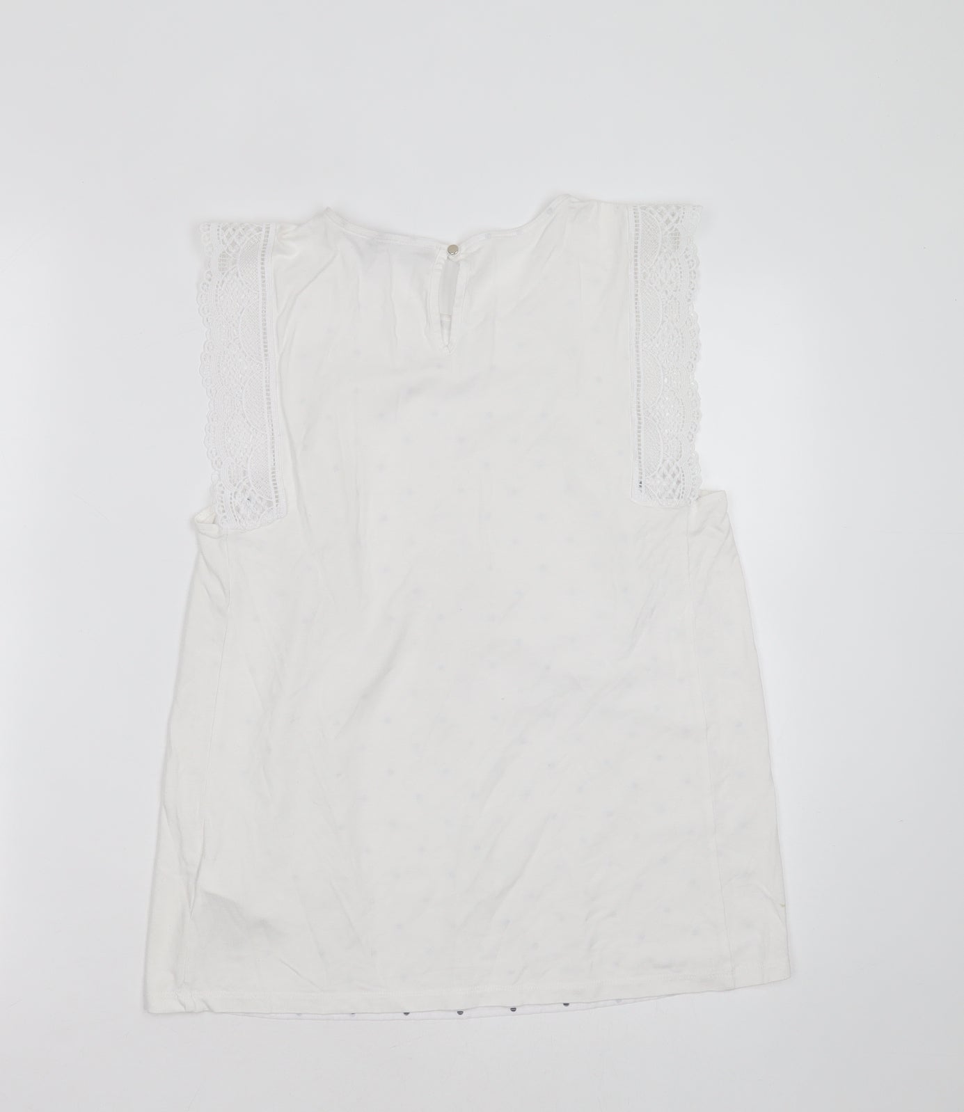 Womens UK Size 10 Marks and Spencer White Basic Blouse