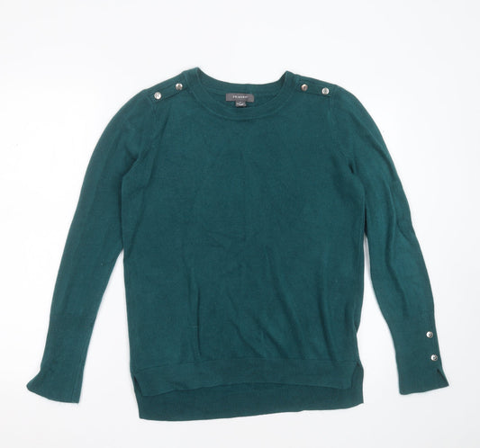 Primark Womens Green Round Neck  Acrylic Pullover Jumper Size S