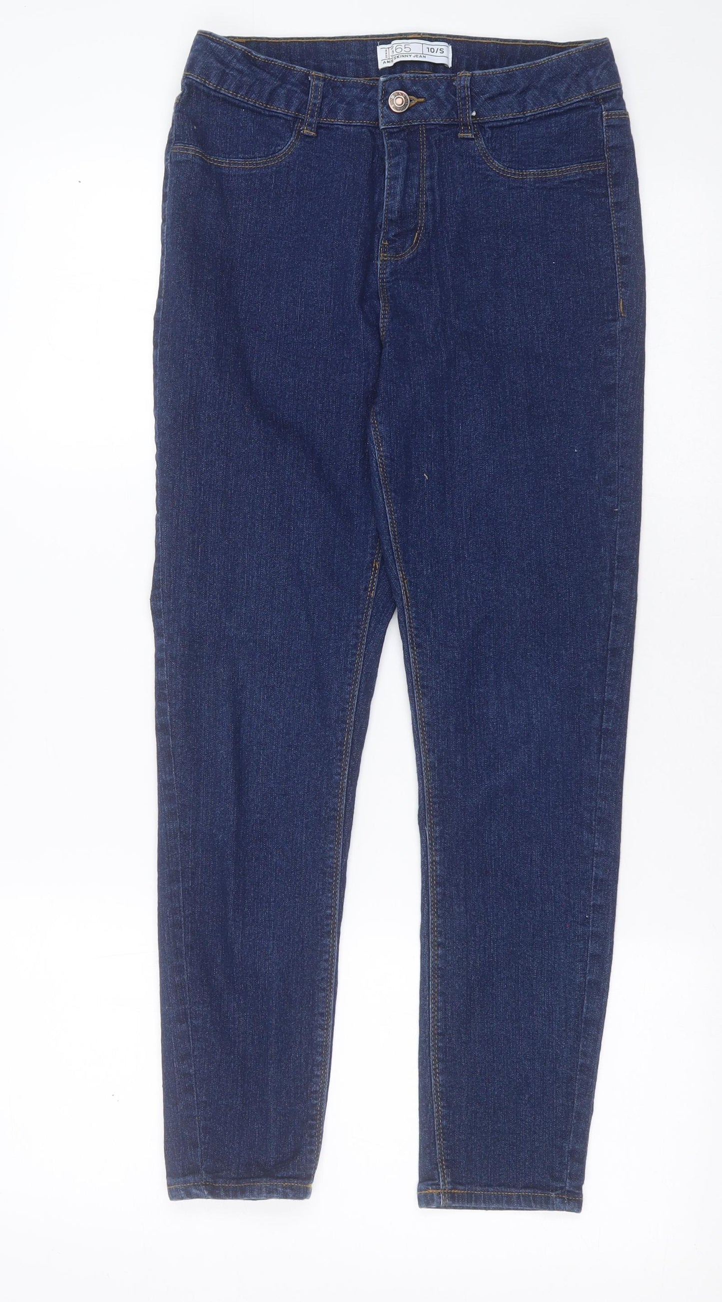 DENIM 365 Womens Blue  Cotton Skinny Jeans Size 10 L26 in Extra-Slim