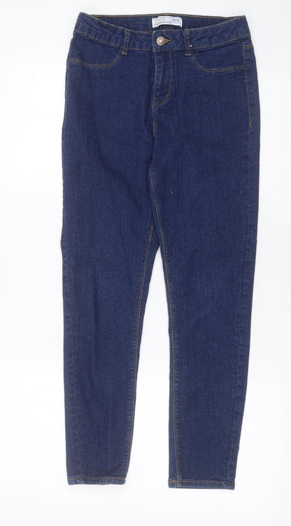 DENIM 365 Womens Blue  Cotton Skinny Jeans Size 10 L26 in Extra-Slim