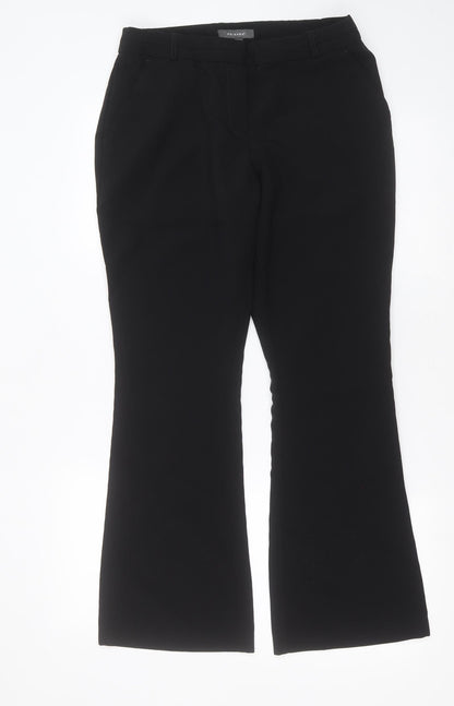 Primark Womens Black  Polyester Trousers  Size 12 L29 in Regular Zip
