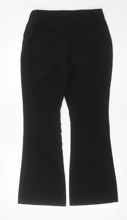 Primark Womens Black  Polyester Trousers  Size 12 L29 in Regular Zip