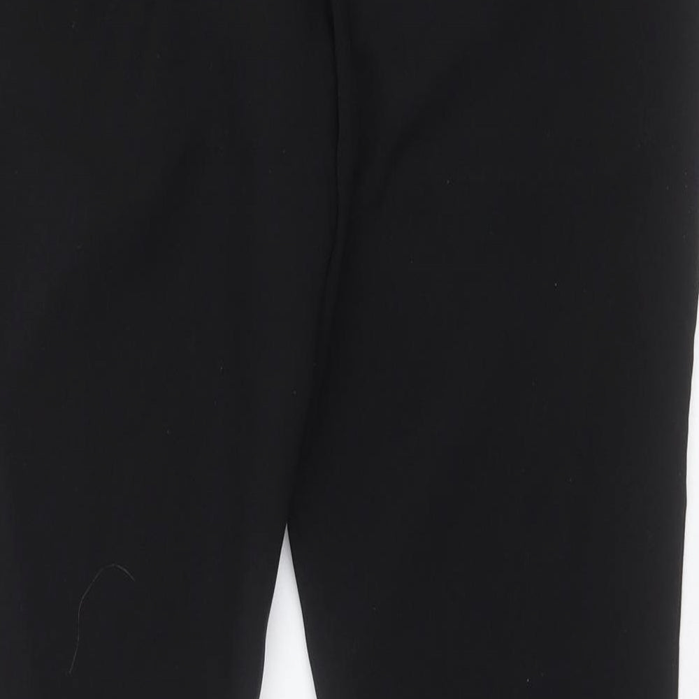 Primark Womens Black  Polyester Trousers  Size 12 L29 in Regular Zip