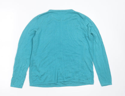 Womens UK Size S Bonmarché Blue Pullover Jumper