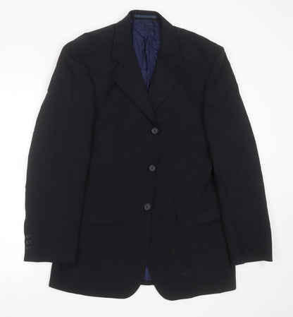 Mens UK Size 38 Principles Regular Black Suit Jacket