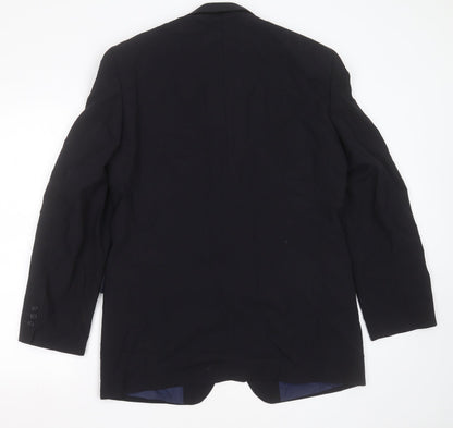 Mens UK Size 38 Principles Regular Black Suit Jacket