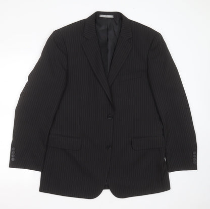 Mens UK Size 42 Taylor & Wright Regular Black Suit Jacket