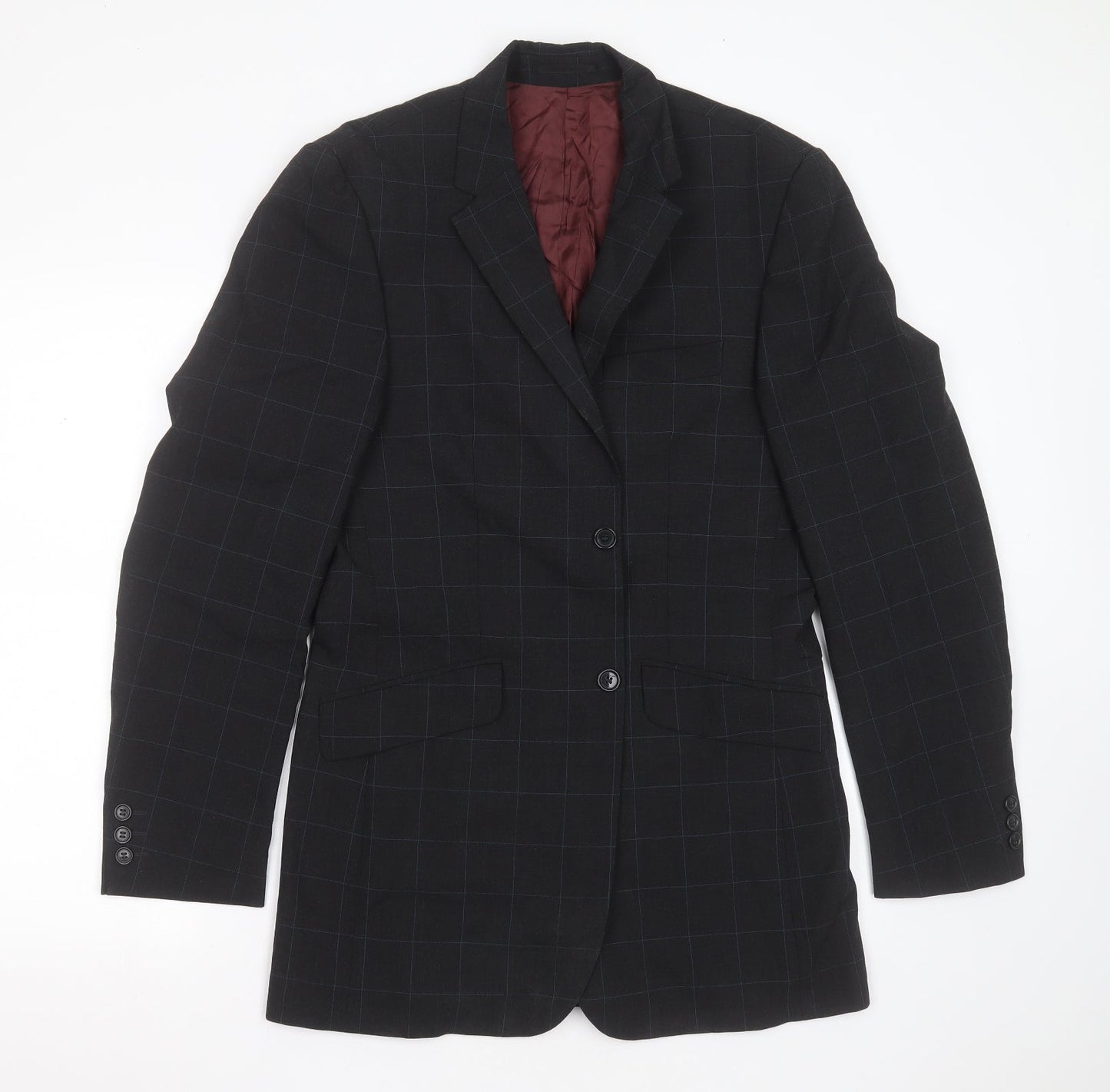 Mens UK Size 38 Burton Regular Grey Suit Jacket