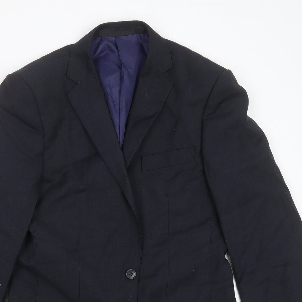 Mens UK Size 36 Marks and Spencer Regular Blue Suit Jacket