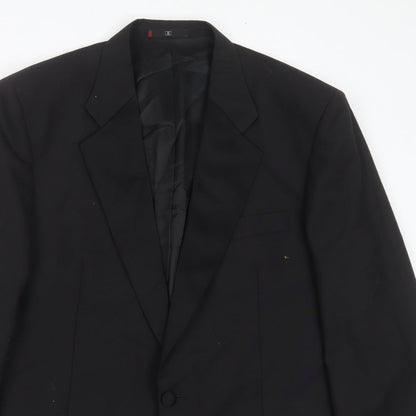 cito citterio Mens Black  Wool Jacket Suit Jacket Size 42