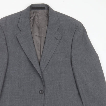 Mens UK Size 40 Marks and Spencer Regular Grey Suit Jacket